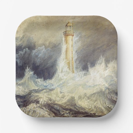 William Turner - Bell Rock Lighthouse Papieren Bordje (Voorkant)