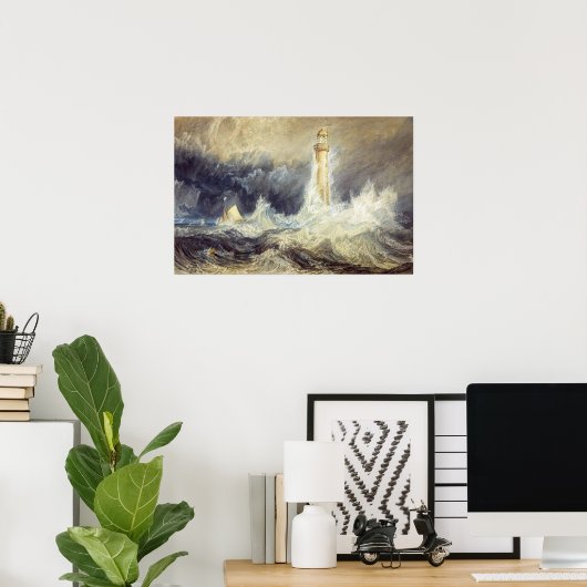 William Turner - Bell Rock Lighthouse Poster (Thuiskantoor)