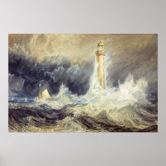 William Turner - Bell Rock Lighthouse Poster (Voorkant)