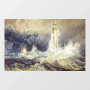 William Turner - Bell Rock Lighthouse Raamsticker