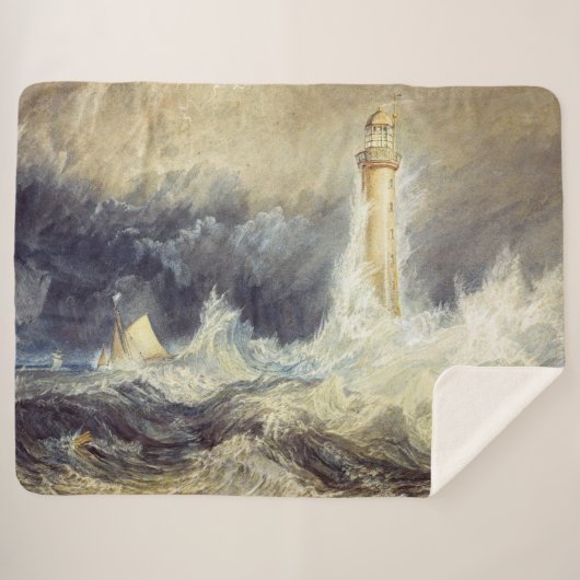 William Turner - Bell Rock Lighthouse Sherpa Deken (Voorkant (horizontaal))