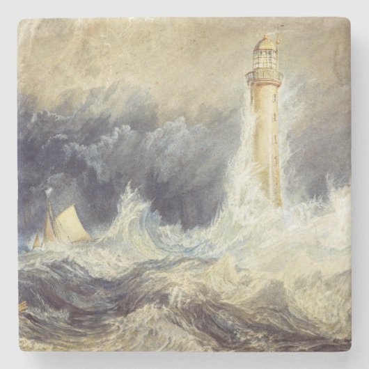 William Turner - Bell Rock Lighthouse Stenen Onderzetter (Voorkant)