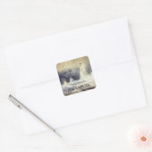 William Turner - Bell Rock Lighthouse Vierkante Sticker (Envelop)