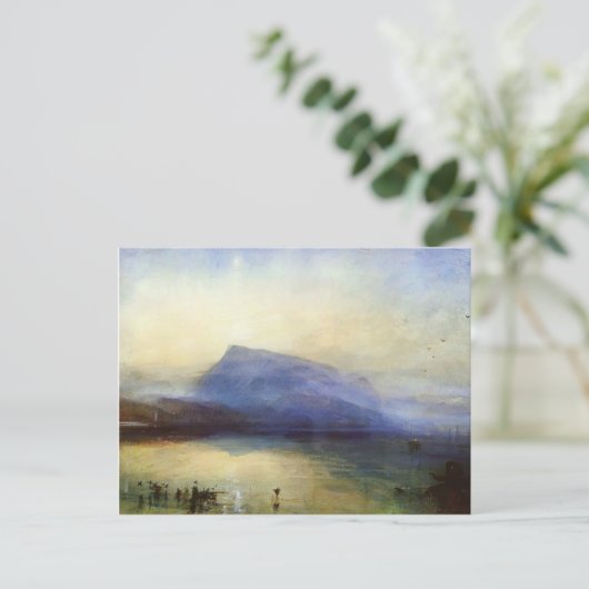 William Turner-Blue Rigi Lake Lucerne Sunrise Briefkaart (Staand voorkant)