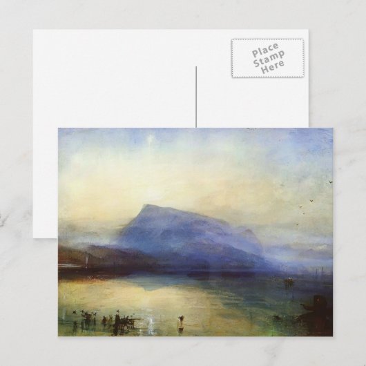 William Turner-Blue Rigi Lake Lucerne Sunrise Briefkaart (Voorkant / Achterkant)