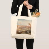 William Turner British - Modern Rome-Campo Vaccino Grote Tote Bag (Voorkant (product))