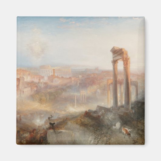 William Turner British - Modern Rome-Campo Vaccino Magneet (Voorkant)