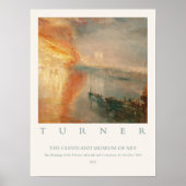 William Turner Burning Houses Lords Commons 1834 Poster (Voorkant)