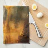 William Turner - De brand in het Parlement Theedoek (Quarter Fold)