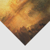 William Turner - De brand in het Parlement Tissuepapier (Detail)
