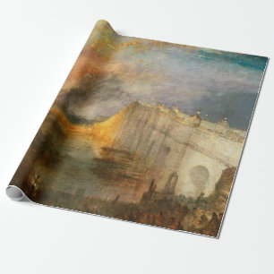 William Turner - De brand van het Parlement Cadeaupapier