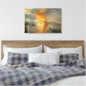 William Turner - De brand van het Parlement Canvas Afdruk (Insitu (Slaapkamer))