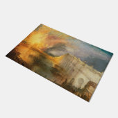 William Turner - De brand van het Parlement Deurmat (Schuin)
