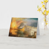 William Turner - De brand van het Parlement Kaart (Gele Bloem)