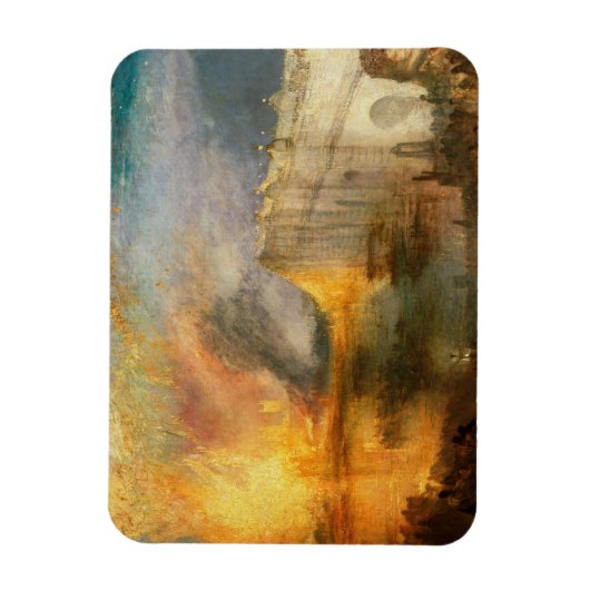 William Turner - De brand van het Parlement Magneet (Verticaal)