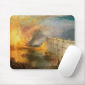 William Turner - De brand van het Parlement Muismat (Met muis)