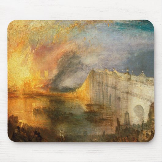 William Turner - De brand van het Parlement Muismat (Voorkant)