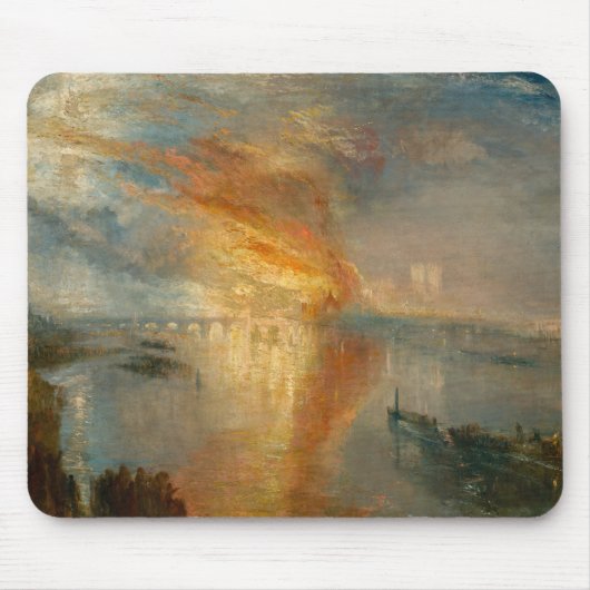 William Turner - De brand van het Parlement Muismat (Voorkant)
