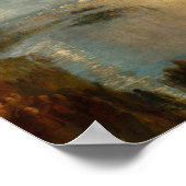 William Turner - De brand van het Parlement Poster (Hoek)