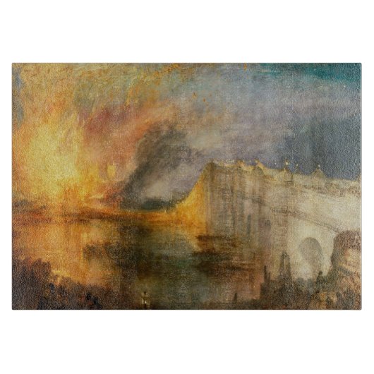 William Turner - De brand van het Parlement Snijplank (Voorkant)