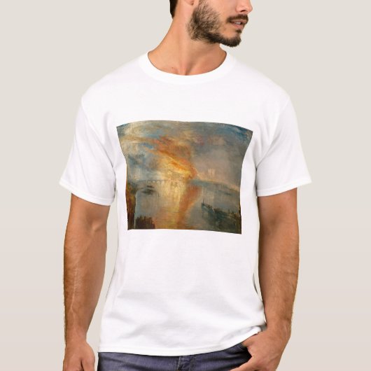 William Turner - De brand van het Parlement T-shirt (Voorkant)
