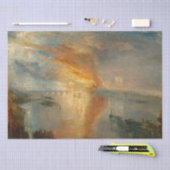 William Turner - De brand van het Parlement Tissuepapier (Craft)