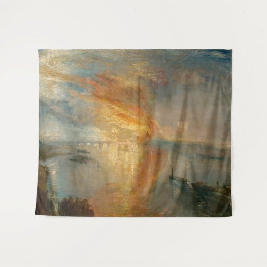 William Turner - De brand van het Parlement Wandkleed (Voorkant (horizontaal))