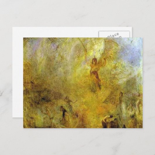 william turner - de engel , die in de zon staat briefkaart (Voorkant / Achterkant)