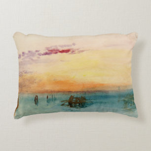 William Turner - De lagune bij Venetië bij zonsond Accent Kussen