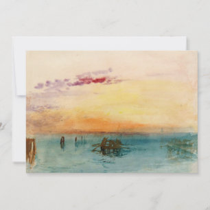 William Turner - De lagune bij Venetië bij zonsond Kaart