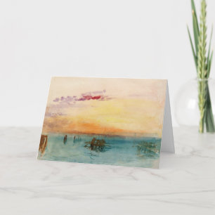 William Turner - De lagune bij Venetië bij zonsond Kaart