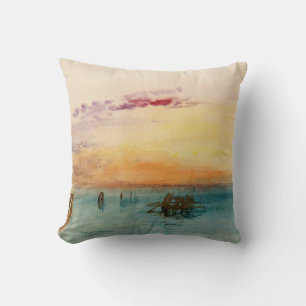 William Turner - De lagune bij Venetië bij zonsond Kussen