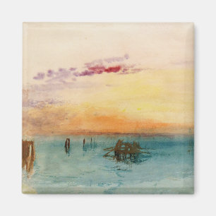 William Turner - De lagune bij Venetië bij zonsond Magneet