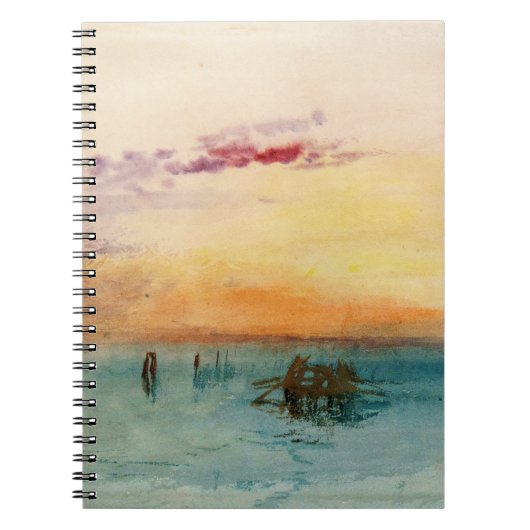 William Turner - De lagune bij Venetië bij zonsond Notitieboek (Voorkant)