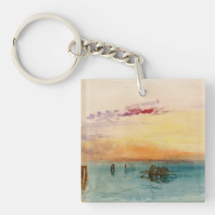 William Turner - De lagune bij Venetië bij zonsond Sleutelhanger