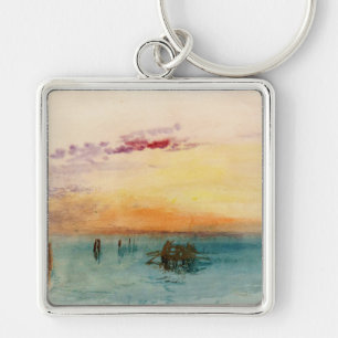William Turner - De lagune bij Venetië bij zonsond Sleutelhanger