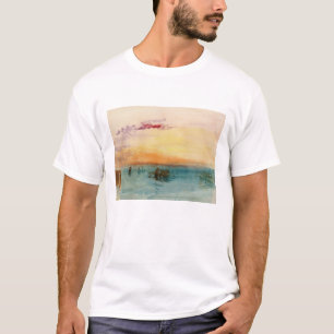 William Turner - De lagune bij Venetië bij zonsond T-shirt