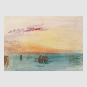 William Turner - De lagune bij Venetië bij zonsond Tissuepapier