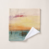 William Turner - De lagune nabij Venetië op zonson Bad Handdoek (Wasdoekje)