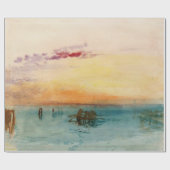 William Turner - De lagune nabij Venetië op zonson Cadeaupapier (Vlak)