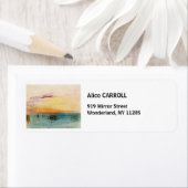 William Turner - De lagune nabij Venetië op zonson Etiket (Insitu)