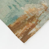 William Turner - De lagune nabij Venetië op zonson Fleece Deken (Hoek)