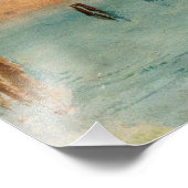 William Turner - De lagune nabij Venetië op zonson Foto Afdruk (Hoek)