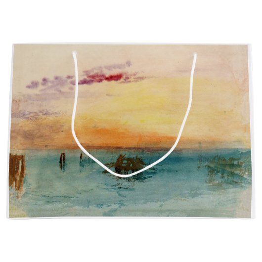 William Turner - De lagune nabij Venetië op zonson Groot Cadeauzakje (Voorkant)