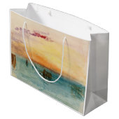 William Turner - De lagune nabij Venetië op zonson Groot Cadeauzakje (Achterkant Gekanteld)