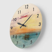 William Turner - De lagune nabij Venetië op zonson Grote Klok (Hoek)