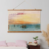 William Turner - De lagune nabij Venetië op zonson Hangend Wandkleed (Slaapkamer)