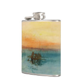 William Turner - De lagune nabij Venetië op zonson Heupfles (Links)