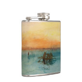 William Turner - De lagune nabij Venetië op zonson Heupfles (Rechts)