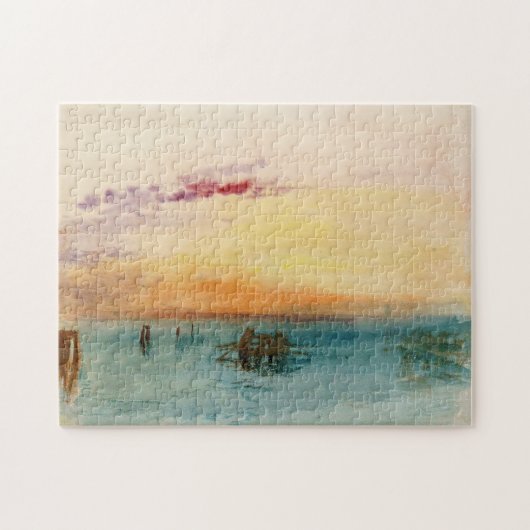 William Turner - De lagune nabij Venetië op zonson Legpuzzel (Horizontaal)